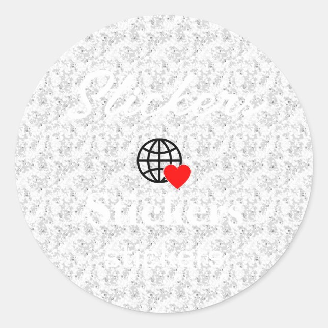 New personalise Text Logo Stickers (Front)