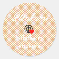 New personalise Text Logo Stickers