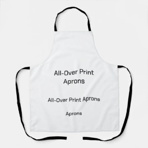 New personalise TextLogo All-Over Print Aprons