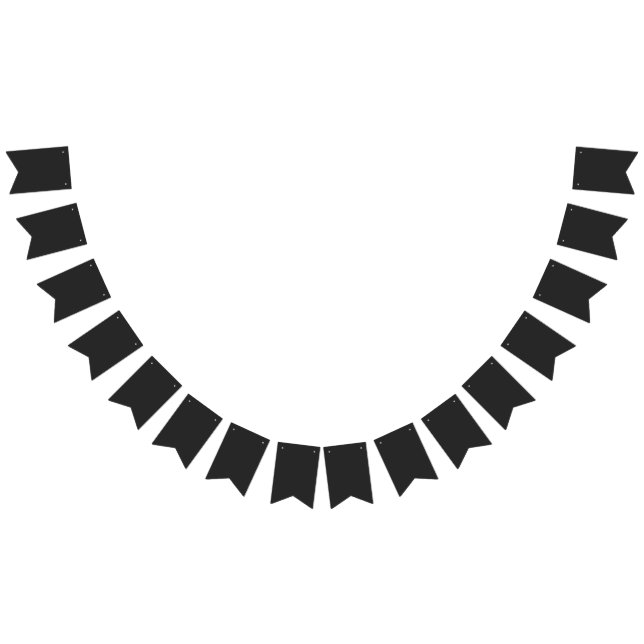 New Personalised a black and white photo of a cloc Bunting (All)