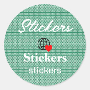 New personalize Text Logo Stickers