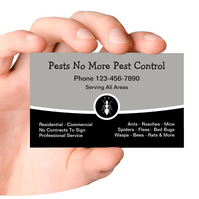 New Pest Control Exterminating Business Card (Creator Uploaded)