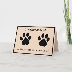New Pet Congratulation Card