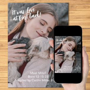 New Pet Photo Announcement