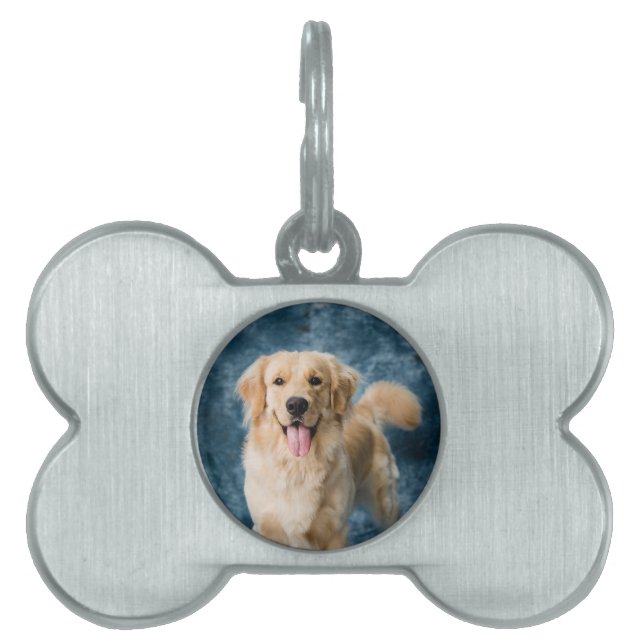 NEW! Pet Tag - Premium Framed - Bone Shape -Custom (Front)