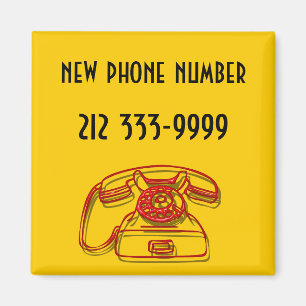 new phone number magnet