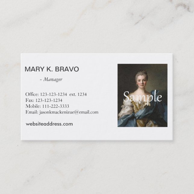 New! photo business cards, simple and elegant card (Front)