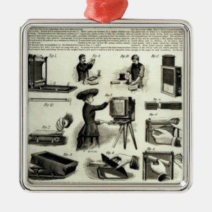 New photographic apparatus metal tree decoration