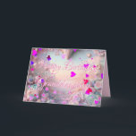 New Pink Heart Stars Granddaughter Birthday Card<br><div class="desc">The New Pink Heart Stars Granddaughter Birthday Card features pink stars and hearts with an easily editable message for you to easily customise for your granddaughter's birthday card.</div>