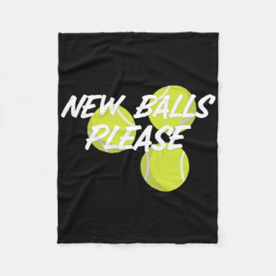 New Please Funny Tennis  Fleece Blanket