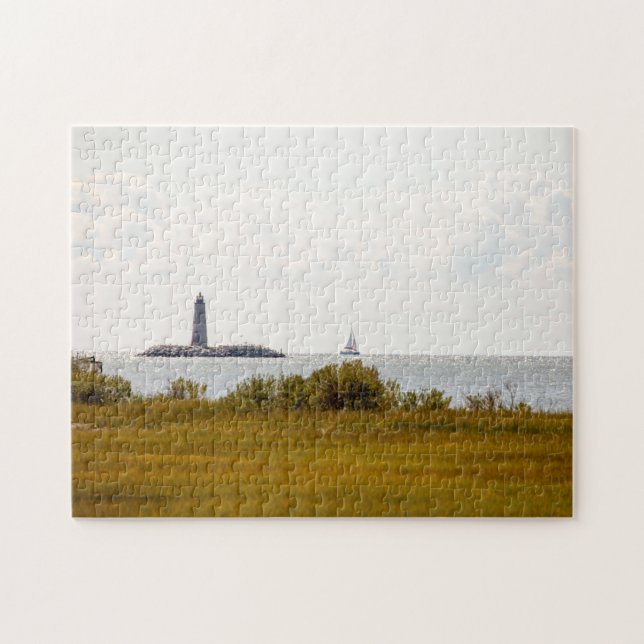 New Point Comfort Lighthouse Jigsaw Puzzle (Horizontal)
