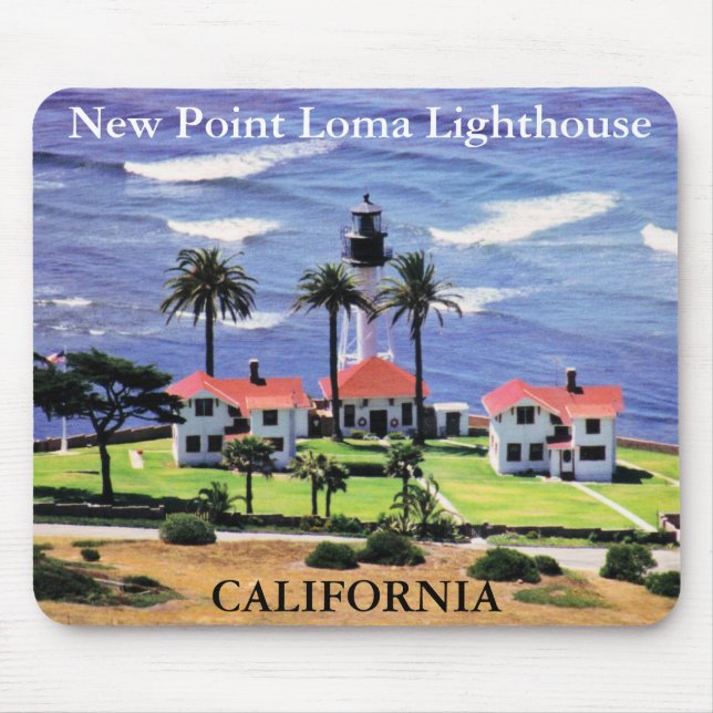 New Point Loma Lighthouse, California Mousepad (Front)