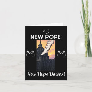 New Pope Design _ Catholic Vatican Christian Faith Card