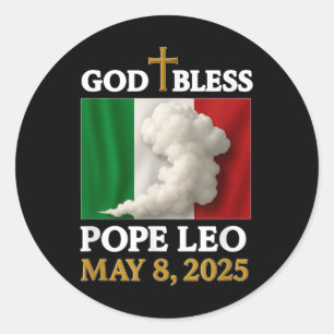 New Pope Leo Italian Pope Leo 2025  Classic Round Sticker