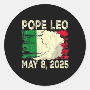 New Pope Leo Italian Pope Leo 2025  Classic Round Sticker