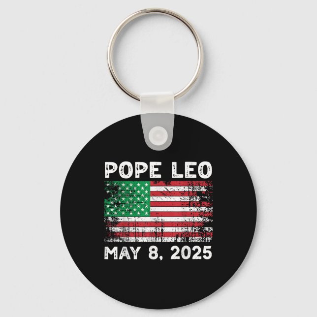 New Pope Leo  Key Ring (Front)