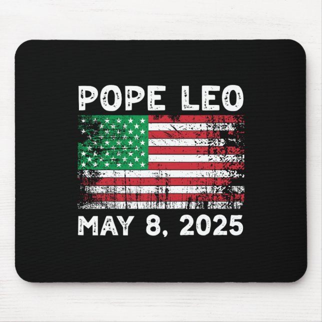 New Pope Leo  Mouse Pad (Front)