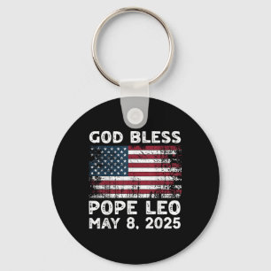 New Pope Leo Us God Bless Pope Leo American Pope Key Ring