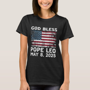 New Pope Leo Us God Bless Pope Leo American Pope T-Shirt