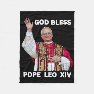 New Pope Leo Xiv Catholic Gifts Merch Souvenirs Ca Fleece Blanket