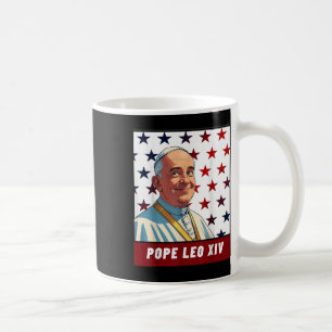 New Pope Leo Xiv Robert American Flag Coffee Mug