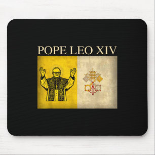 New Pope Leo Xiv Robert Francis Prevost Vatican Fl Mouse Pad