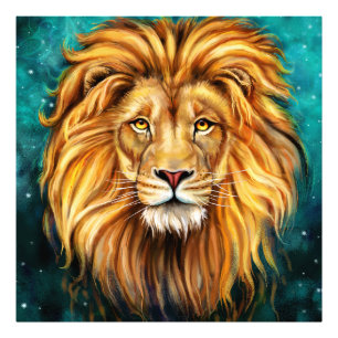 New POWERFUL LION Photo Print