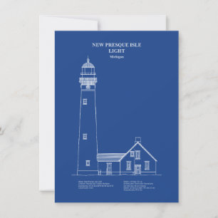 New Presque Isle Lighthouse - Michigan - AD Card