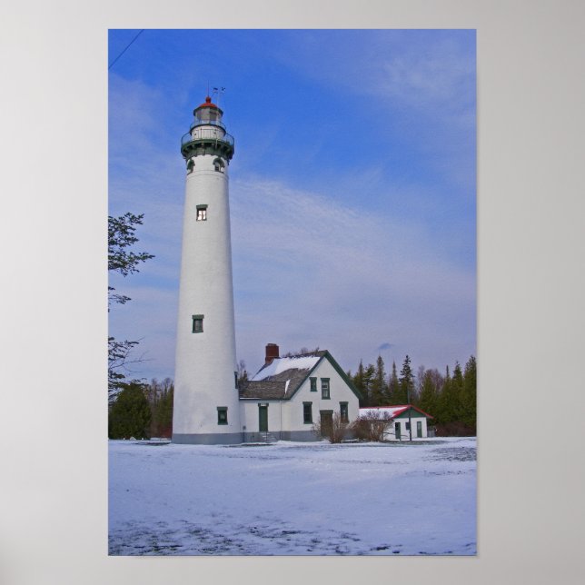 New Presque Isle Lighthouse Poster (Front)