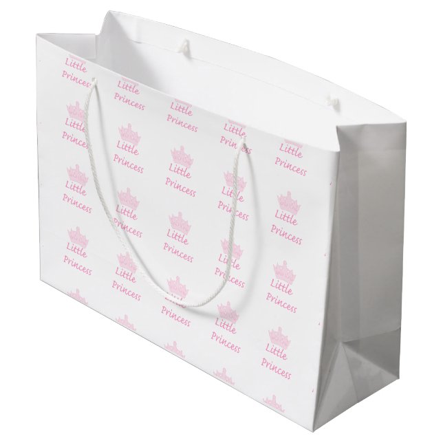 New Princess - a Royal Baby! Large Gift Bag (Back Angled)