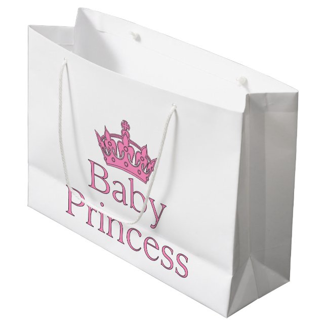 New Princess - a Royal Baby! Large Gift Bag (Front Angled)