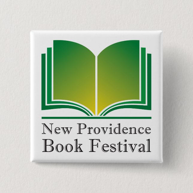 "New Providence Book Festival" Button (Front)