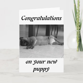 New Puppy Card