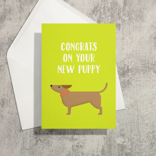 New Puppy Congrats Greeting Card