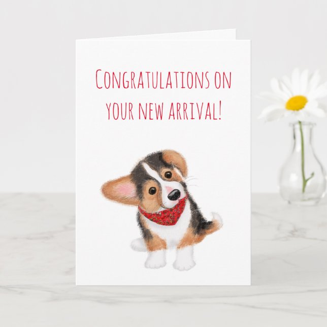 New puppy congratulations card (Small Plant)