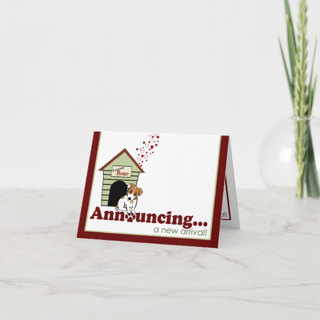 New Puppy [Dog] Announcement (Front)