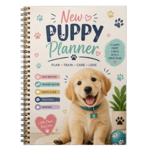 New Puppy Planner Notebook