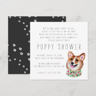 New Puppy Puppy Shower Invitation