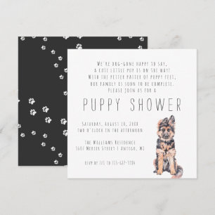 New Puppy Puppy Shower Invitation