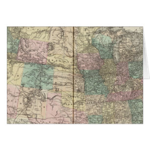 New railroad map of the United States