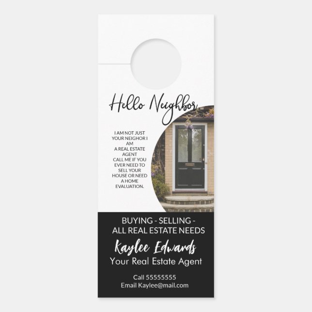 New Real Estate Agent door hanger (Front)