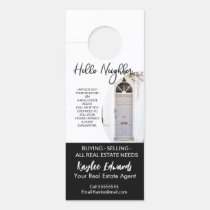 New Real Estate Agent door hanger