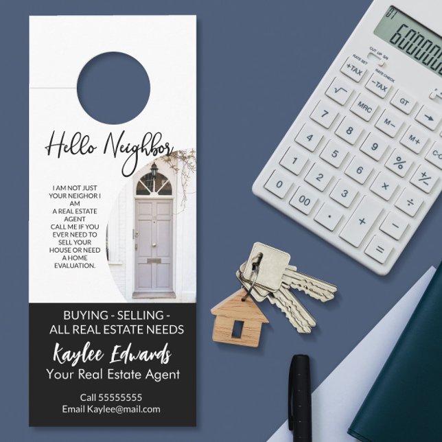 New Real Estate Agent door hanger (Creator Uploaded)