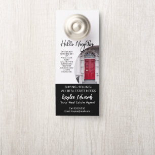 New Real Estate Agent door hanger