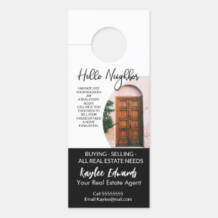 New Real Estate Agent door hanger