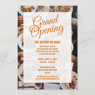New Restaurant Grand Opening   Bistro Invitation