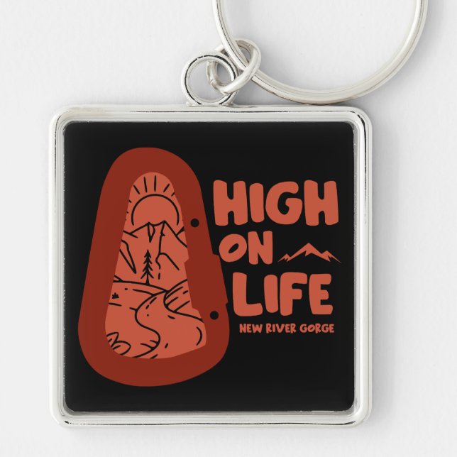 New River Gorge Alpinism USA Key Ring (Front)