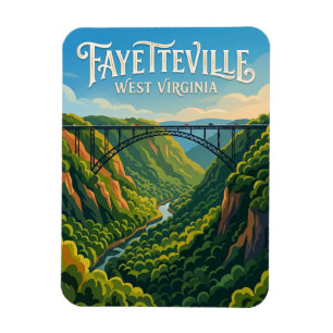 New River Gorge Bridge USA Magnet