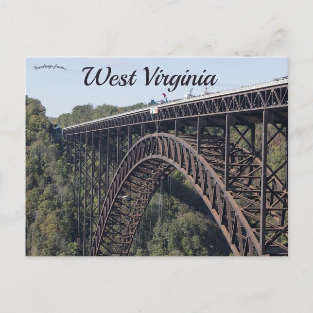 New River Gorge Bridge West Virginia Postcard (Front)