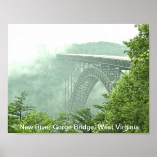 New River Gorge Bridge WVa Poster